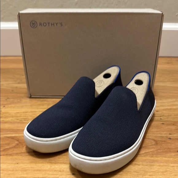 Rothy's The Original Slip-On Sneaker Deep Navy - Picture 1 of 8